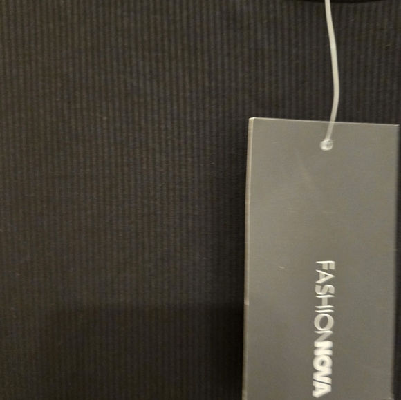 Black. Ribbed Midi Dress Size Small by Fashion Nova Rydell Midi Dress - Picture 9 of 9